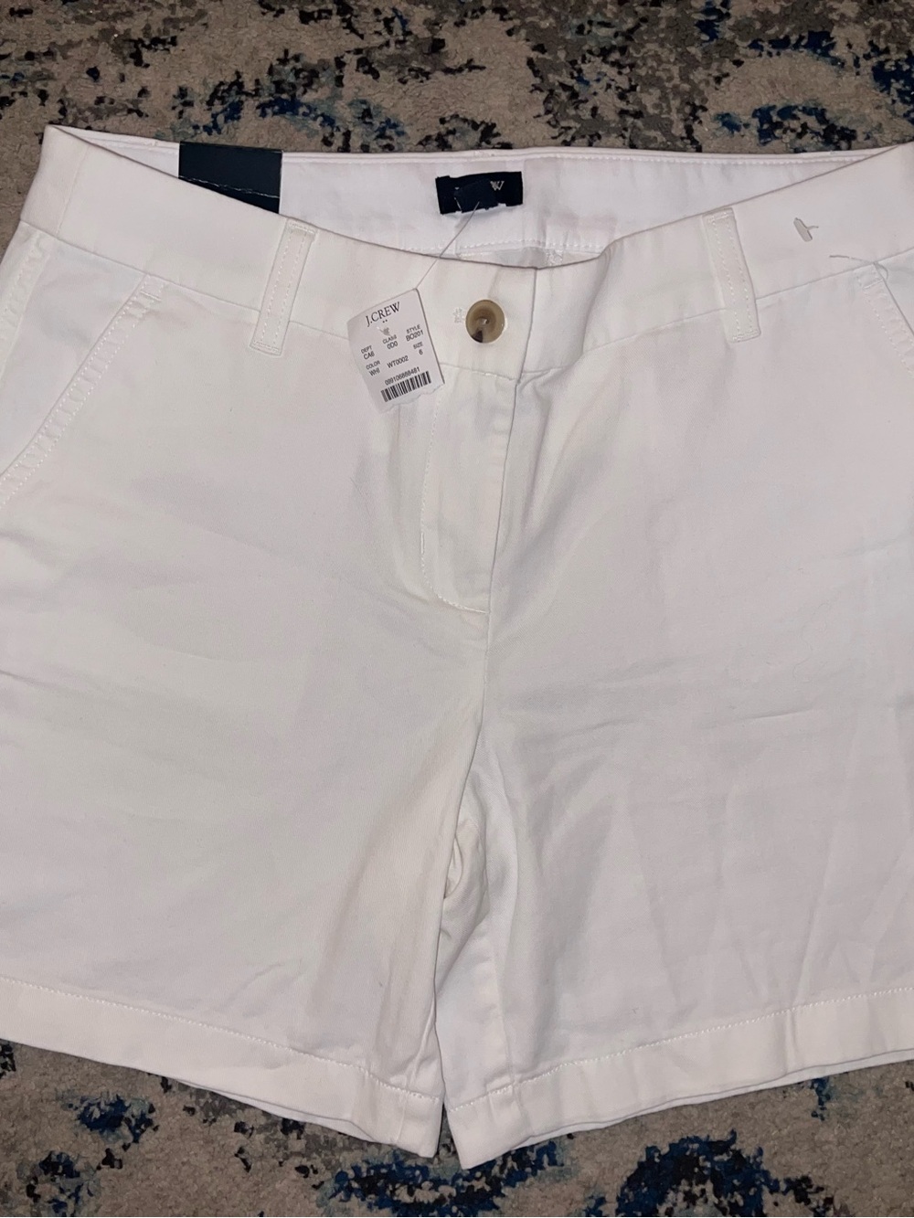 J. Crew White Women's Cotton Chino Shorts Size 6